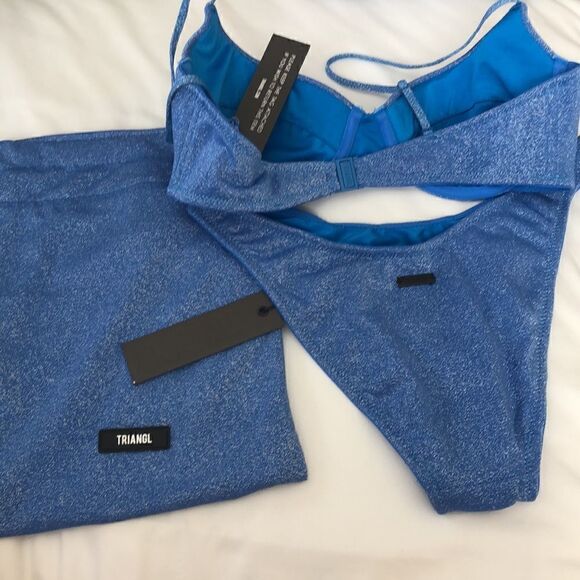 TRIANGL ROMY - CHEEKY MARINA SPARKLE SET + BAG NEW WITH TAGS - Picture 4 of 12